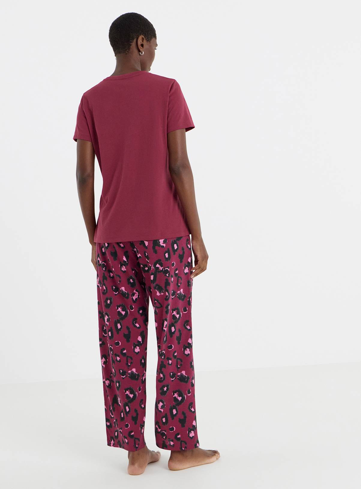 SIMPLY BE Value 2 Pack Leopard Pyjamas 16-18 - Image 2
